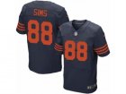 Mens Nike Chicago Bears #88 Dion Sims Elite Navy Blue 1940s Throwback Alternate NFL Jersey