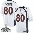 Nike Denver Broncos#80 Julius Thomas White Super Bowl XLVIII NFL Limited Jersey
