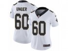 Women Nike New Orleans Saints #60 Max Unger Vapor Untouchable Limited White NFL Jersey