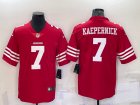 Nike 49ers 7 Colin Kaepernick Red Color Rush Vapor Untouchable Limited Jersey