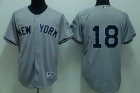 mlb new york yankees #18 damon grey(2009 logo)