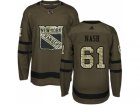 Adidas New York Rangers #61 Rick Nash Green Salute to Service Stitched NHL Jersey