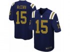 Mens Nike New York Jets #15 Josh McCown Limited Navy Blue Alternate NFL Jersey