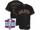 2012 world series mlb san francisco giants #55 lincecum black