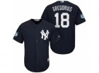 Mens New York Yankees #18 Didi Gregorius 2017 Spring Training Cool Base Stitched MLB Jersey
