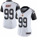 Women's Nike Cincinnati Bengals #99 Margus Hunt Limited White Rush NFL Jersey