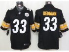 Nike NFL pittsburgh steelers #33 redman black Jerseys(Limited)