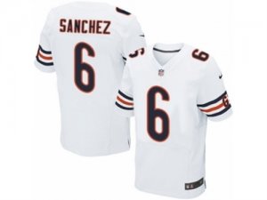 Mens Nike Chicago Bears #6 Mark Sanchez Elite White NFL Jersey