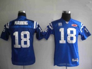 nfl indianapolis colts 18 manning super bowl xliv blue[kids]