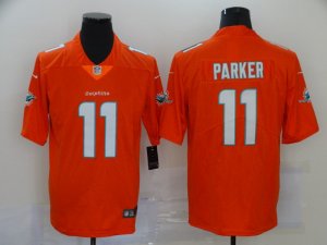 Nike Dolphins #11 DeVante Parker Orange Vapor Untouchable Limited Jersey