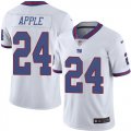 Nike Giants #24 Eli Apple White Color Rush Limited Jersey