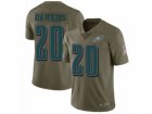 Men Nike Philadelphia Eagles #20 Brian Dawkins Limited Olive 2017 Salute to Service NFL Jersey