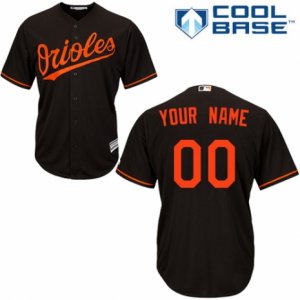 Womens Majestic Baltimore Orioles Customized Replica Black Alternate Cool Base MLB Jersey