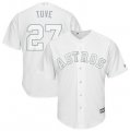 Astros #27 Jose Altuve Tuve White 2019 Players Weekend Player Jersey