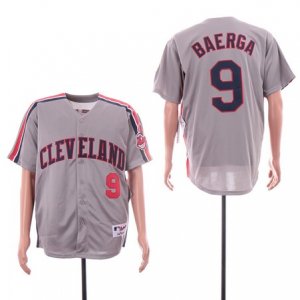 Indians #9 Carlos Baerga Gray Turn Back The Clock Jersey