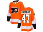 Youth Adidas Philadelphia Flyers #47 Andrew MacDonald Orange Home Authentic Stitched NHL Jersey