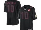 Nike NFL Washington Redskins #10 Robert Griffin III Black Jerseys W 80TH Patch(Impact Limited)