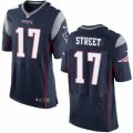 Mens Nike New England Patriots #17 Devin Street Elite Navy Blue Team Color NFL Jersey