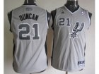 Youth nba san antonio spurs #21 duncan grey[revolution 30 swingman]