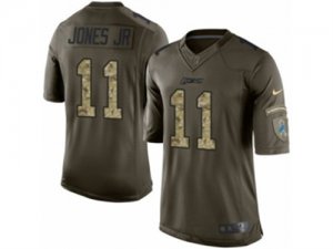 Nike Detroit Lions #11 Marvin Jones Jr Limited Green Salute to Service NFL Jersey