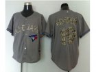 mlb jerseys toronto blue jays #19 bautista grey[number camo]