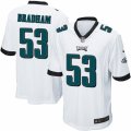 Mens Nike Philadelphia Eagles #53 Nigel Bradham Game White NFL Jersey