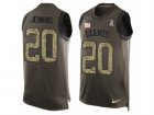 Mens Nike New York Giants #20 Janoris Jenkins Limited Green Salute to Service Tank Top NFL Jersey