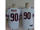 Nike jerseys chicago bears #90 ratliff white[Elite][ratliff]