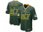 Nike Green Bay Packers #87 Jordy Nelson Green Team Color Mens Stitched NFL Limited Strobe Jersey