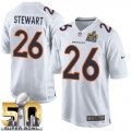 Nike Denver Broncos #26 Darian Stewart White Super Bowl 50 Men Stitched NFL Game Event Jersey