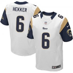 Nike St. Louis Rams #6 Johnny Hekker white jerseys(Elite)