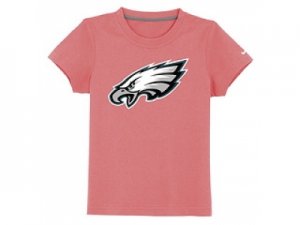 nike Philadelphia eagles authentic logo youth T-Shirt pink