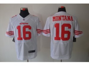 Nike NFL San Francisco 49ers #16 Joe Montana White Jerseys( Elite)