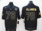 Nike Steelers #78 Alejandro Villanueva Black 2020 Salute To Service Limited Jersey