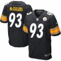 Men's Nike Pittsburgh Steelers #93 Dan McCullers Elite Black Team Color NFL Jersey