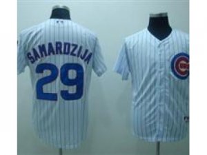 MLB Chicago Cubs #29 Samardzija jerseys white[Pin stripe]