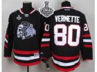 NHL Chicago Blackhawks #80 Antoine Vermette Black(White Skull) 2014 Stadium Series 2015 Stanley Cup Stitched jerseys
