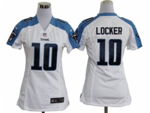 Nike Women NFL Tennessee Titans #10 Jake Locker white Jerseys