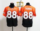Nike Denver Broncos #88 Demaryius Thomas Orange Navy Blue Super Bowl 50 Men Stitched NFL Elite Fadeaway Fashion Jersey