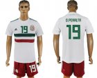 Mexico 19 O.PERALTA Away 2018 FIFA World Cup Soccer Jersey
