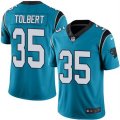 Nike Carolina Panthers #35 Mike Tolbert Blue Mens Stitched NFL Limited Rush Jersey