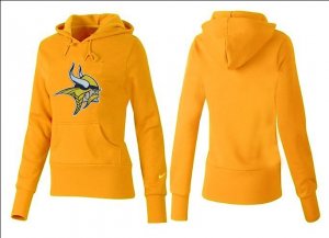 Women Minnesota Vikings Logo Pullover Hoodie-022