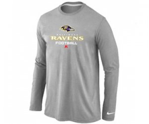 NIKE Baltimore Ravens Critical Victory Long Sleeve T-Shirt Grey