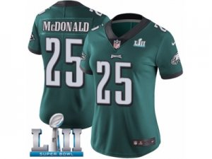 Women Nike Philadelphia Eagles #25 Tommy McDonald Midnight Green Team Color Vapor Untouchable Limited Player Super Bowl LII NFL Jersey