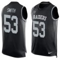 Nike Oakland Raiders #53 Malcolm Smith Black Team Color Men Stitched NFL Limited Tank Top Jersey