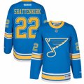 Youth Reebok St. Louis Blues #22 Kevin Shattenkirk Authentic Blue 2017 Winter Classic NHL Jersey