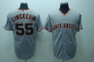 mlb san francisco giants #55 lincecum grey