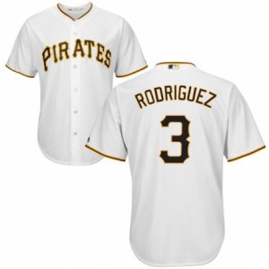 Men\'s Majestic Pittsburgh Pirates #3 Sean Rodriguez Authentic White Home Cool Base MLB Jersey