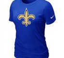 Women New Orleans Sains Blue T-Shirts