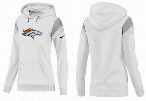 Women Denver Broncos Logo Pullover Hoodie-008